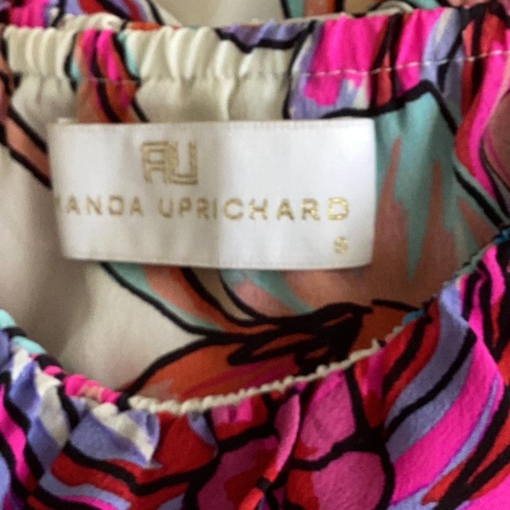 Amanda Uprichard Silk Kiara Set Linework Floral - Picture 9 of 9